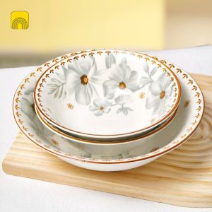 Tô soup loe ELEGANCE Bạc 7 inch